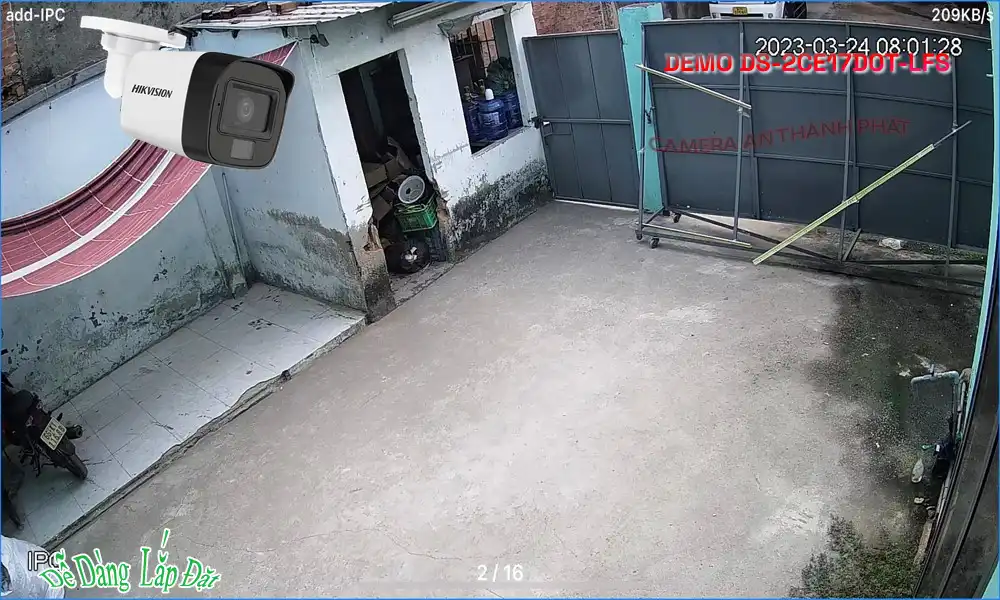 DS-2CE17D0T-LFS sắc nét Hikvision DS-2CE17D0T-LFS sắc nét Hikvision