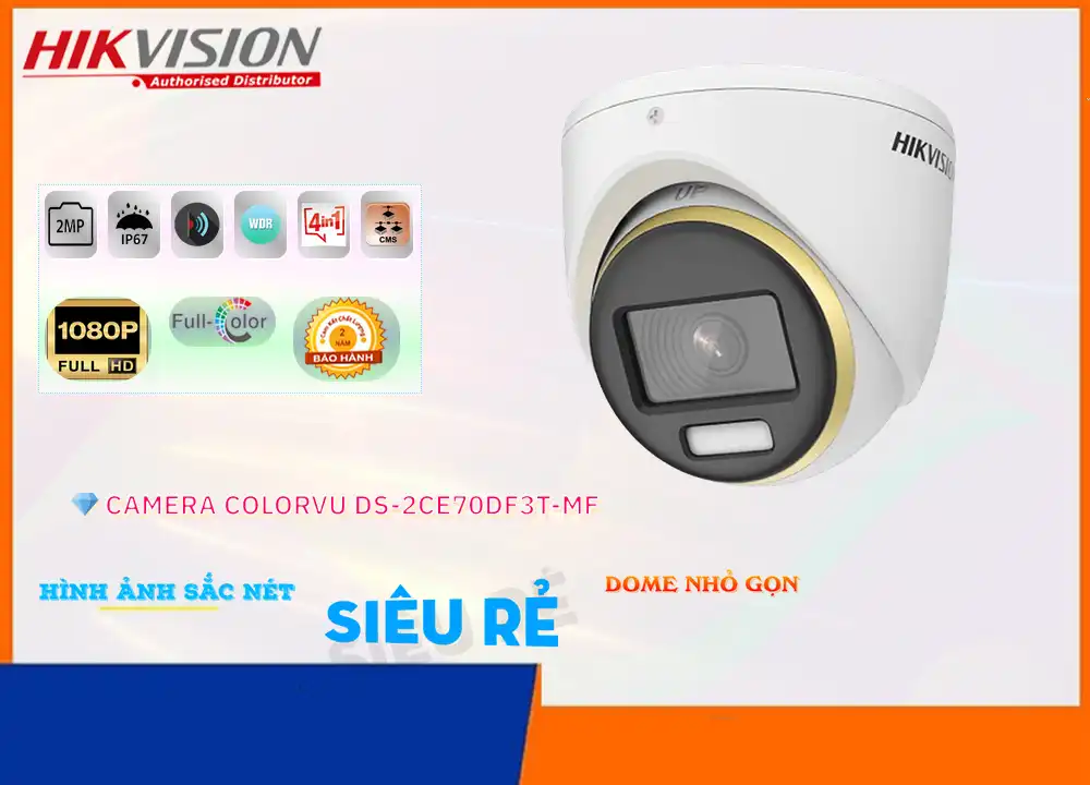 DS-2CE70DF3T-MF sắc nét Hikvision