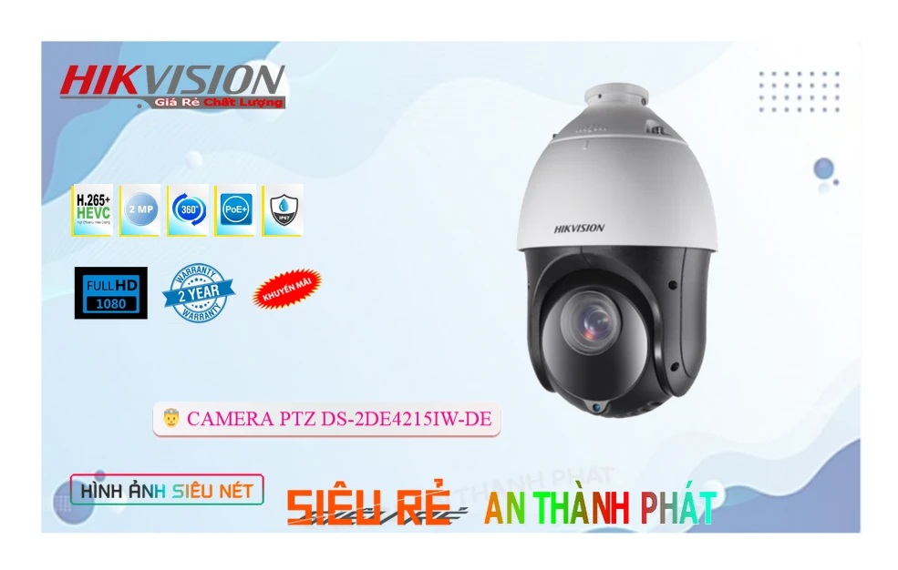 DS-2DE4215IW-DE sắc nét Hikvision