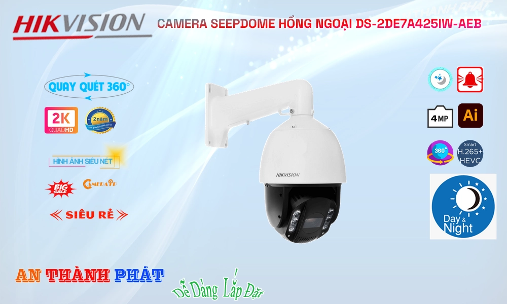 DS-2DE7A425IW-AEB IP Camera Giá Rẻ Hikvision