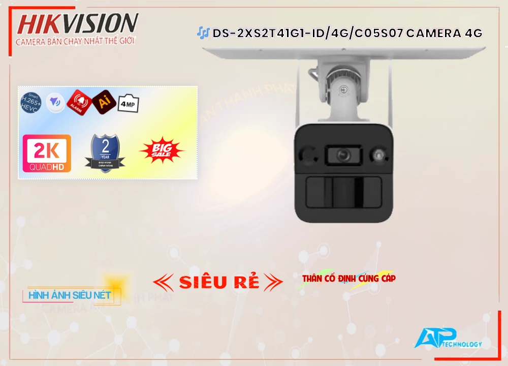 Hikvision DS-2XS2T41G1-ID/4G/C05S07 Sắc Nét