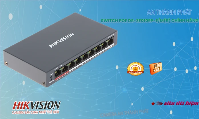Switch chuyển đổi mạng  DS-3E0109P-E/M(B)