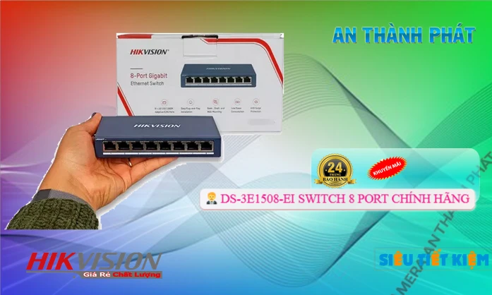 Switch Thiết bị nối mạng   Hikvision DS-3E1508-EI