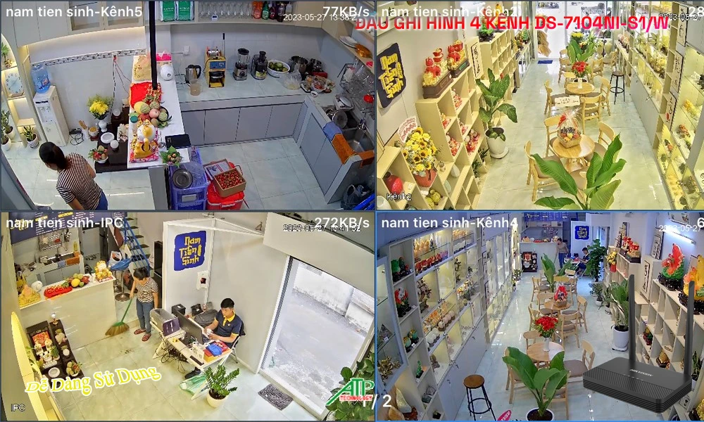 DS-7104NI-S1/W Đầu Thu Hikvision DS-7104NI-S1/W Đầu Thu Hikvision