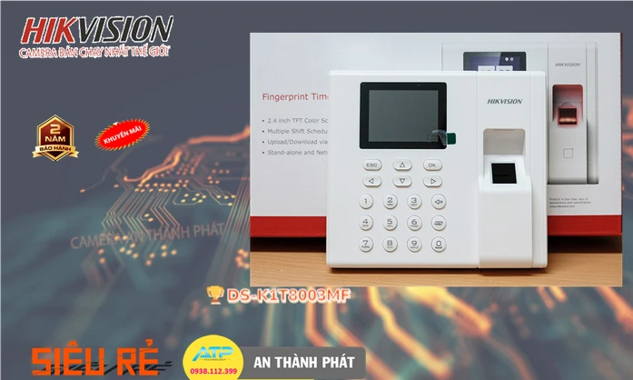Máy Kiểm Soát Vào Ra  DS-K1T8003MF