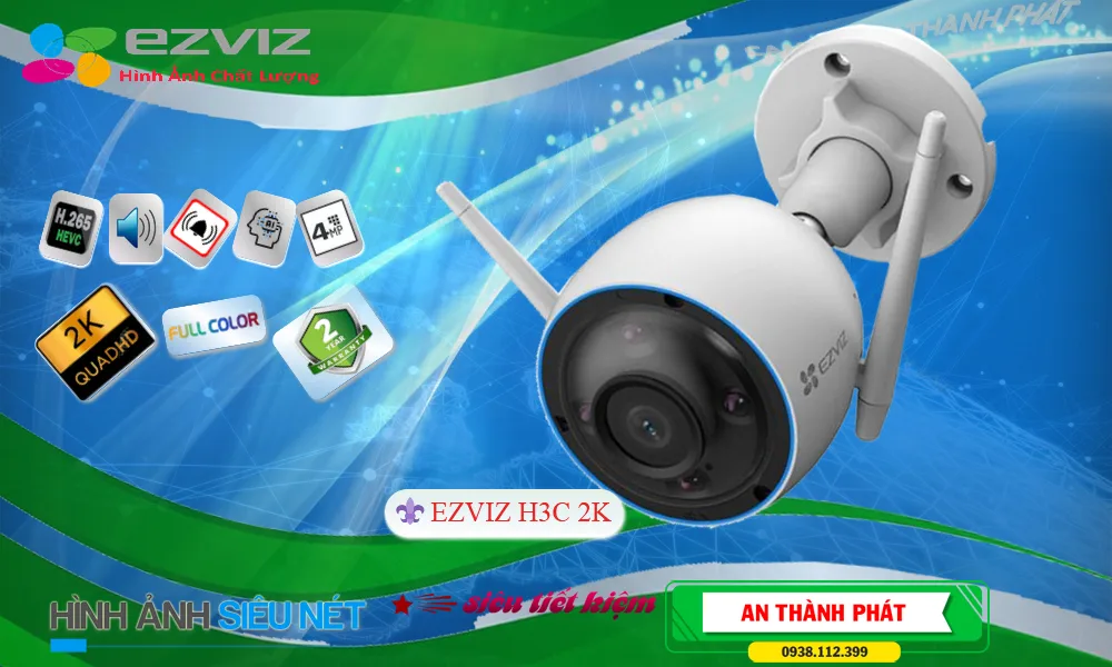 H3C-2K sắc nét Wifi Ezviz