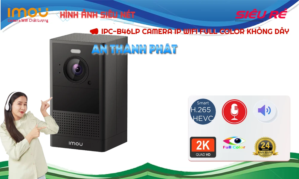 IPC-B46LP sắc nét Wifi Imou