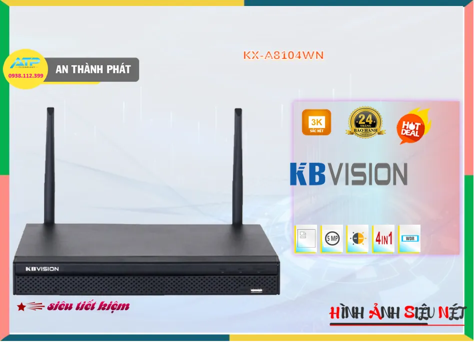 KX-A8104WNĐầu ghi Camera KBvision Thiết kế Đẹp