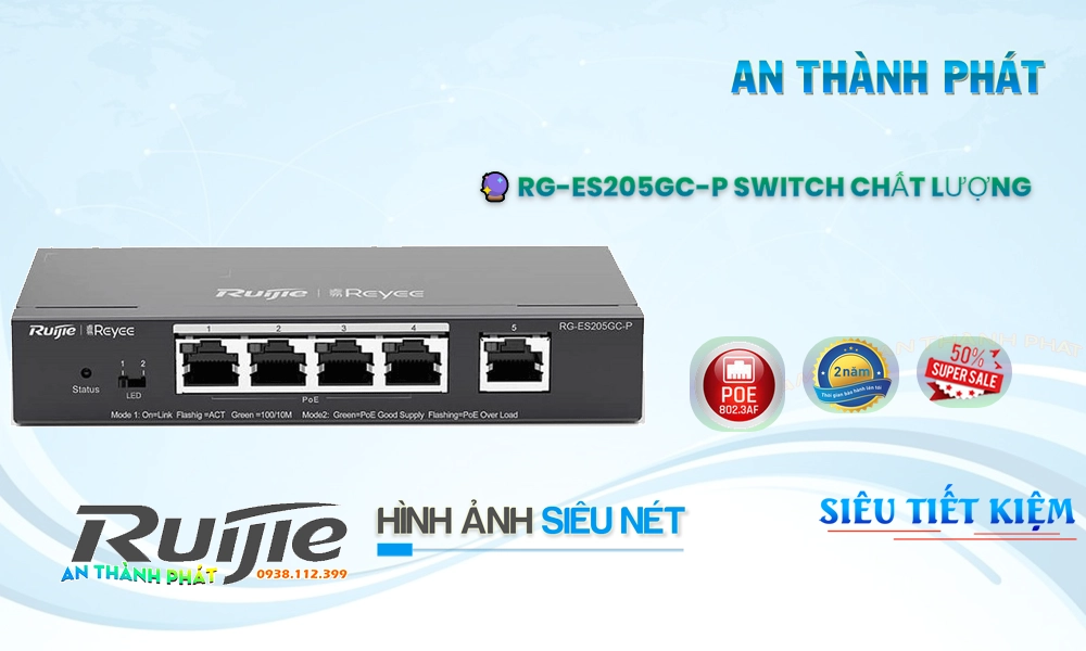 Bộ Quản Lý Mạng  RG-ES205GC-P