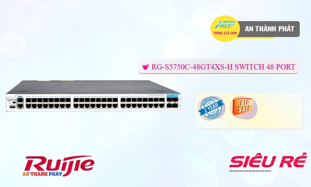 Bộ chia mạng RG-S5750C-48GT4XS-H Bộ chia mạng RG-S5750C-48GT4XS-H
