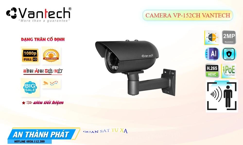 VP-152CH Camera VanTech Chi phí phù hợp
