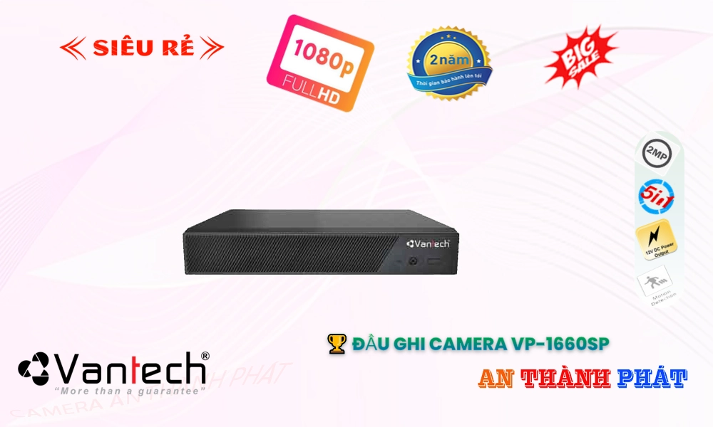 VP-1660SP Đầu ghi Camera VanTech Giá tốt VP-1660SP Đầu ghi Camera VanTech Giá tốt