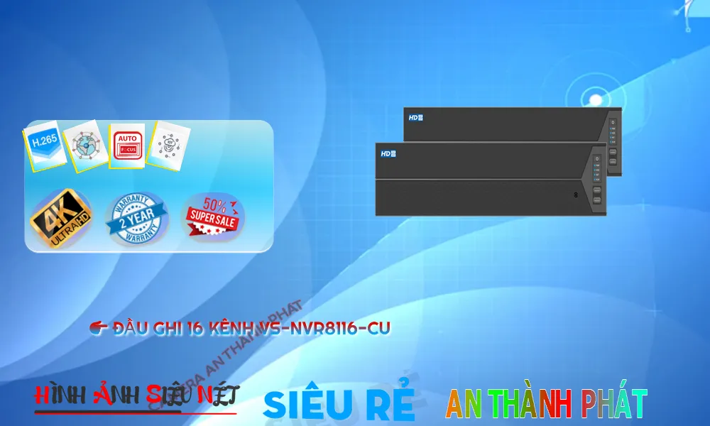 Đầu ghi Visioncop VS-NVR8116-CU Đầu ghi Visioncop VS-NVR8116-CU
