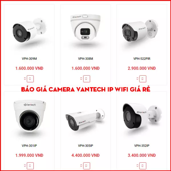 Lắp Camera Vantech Giá Rẻ Chính Hãng