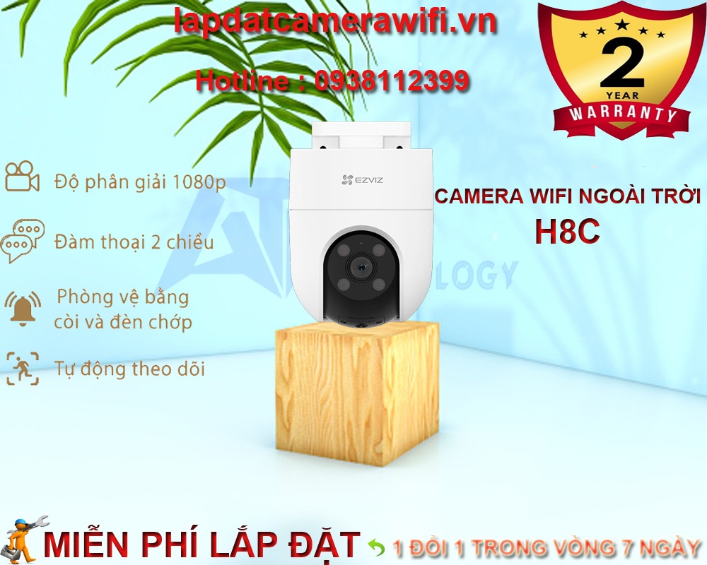 Camera IP Wifi Xoay 2Mp EZVIZ CS-H8C-R100-1K2WKFL