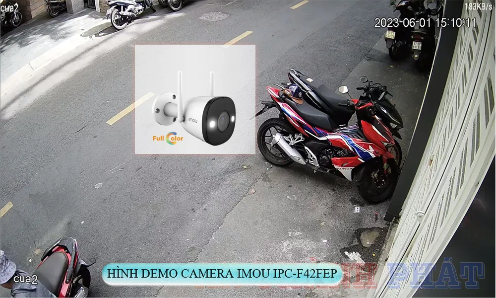hình ảnh demo của camera Imou ngoài trời IPC-F42FEP