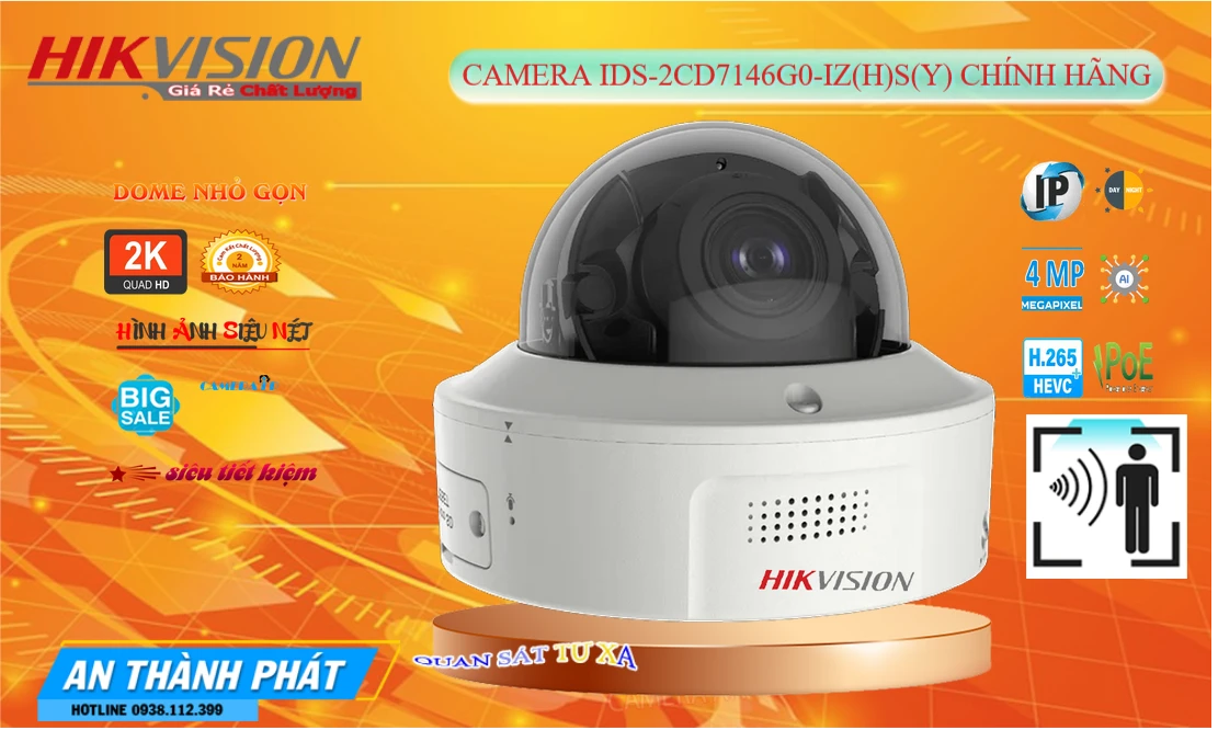 ✨ iDS-2CD7146G0-IZ(H)S(Y) Camera  Hikvision Thiết kế Đẹp