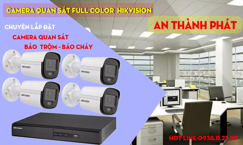 Lắp camera full color hikvision gia re