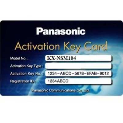 Lắp đặt camera tân phú Activation Key Mở Rộng Tổng Đài Panasonic KX-NSM104                                                                                           
