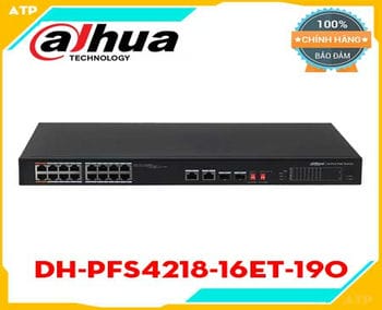 Bán Switch PoE 16 Port Dahua DH-PFS4218-16ET-190 giá rẻ,16-port 10/100Mbps PoE Switch DAHUA PFS4218-16ET-190,Switch POE Dahua DH-PFS4218-16ET-190 ,Thiết bị mạng Switch POE Dahuas PFS4218-16ET-190,Bộ chia mạng Dahua DH-PFS4218-16ET-190 