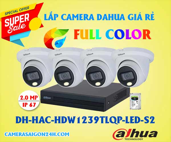  Lắp camera Dahua Full Color DH-HAC-HDW1239TLQP-LED-S2 hình ảnh sắc nét là giải giám sát an ninh ban đêm hữu hiệu mang lại sự an toàn đến người thân trong nhà hay tài sản của bạn. Liên hệ An Thành Phát để được tư vấn chi tiết nhất.