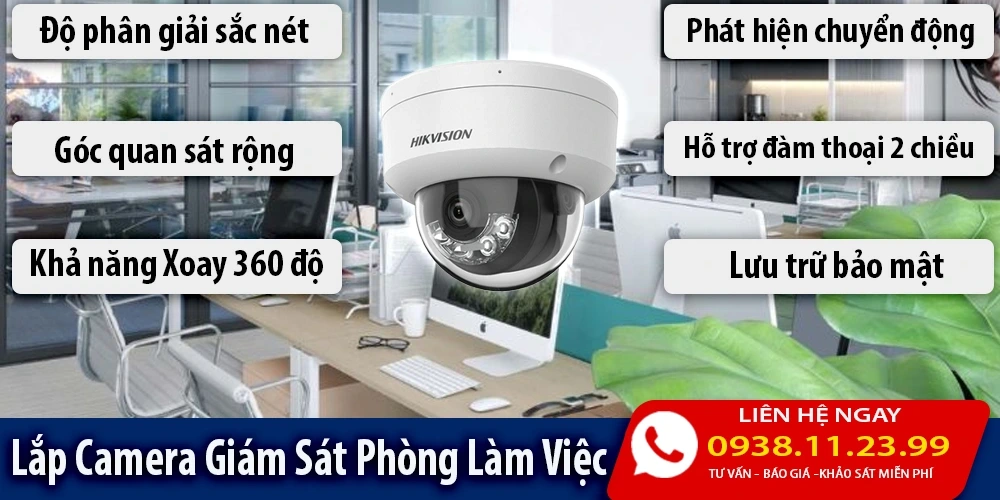 Lắp Camera Công Ty Giám Sát Phòng Làm Việc