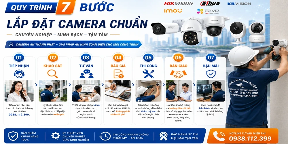 Quy Trình Lắp Đặt Camera Công Ty Chuyên Nghiệp