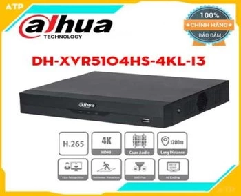 Lắp đặt camera tân phú DAHUA DH-XVR5104HS-4KL-I3 Đầu ghi hình 5in1 4 kênh