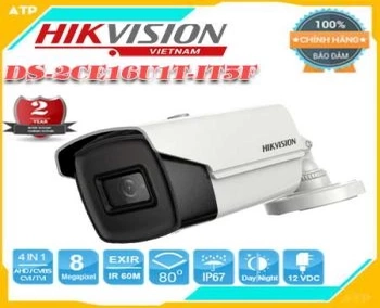 Lắp đặt camera tân phú Camera 4 In 1 Hồng Ngoại 8 Megapixel Hikvision DS-2CE16U1T-IT5F