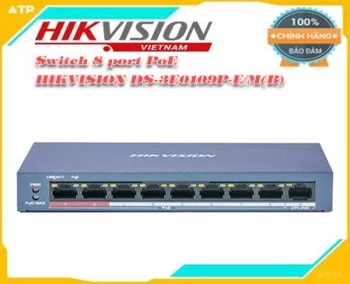 Lắp đặt camera tân phú Switch 8 port PoE HIKVISION DS-3E0109P-E/M(B)