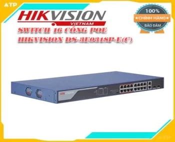 Lắp đặt camera tân phú SWITCH 16 CỔNG POE HIKVISION DS-3E0318P-E(C)