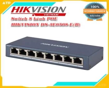 Lắp đặt camera tân phú Switch 8 kênh POE HIKVISION DS-3E0508-E(B)