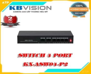 Lắp đặt camera tân phú Switch 4 Port Poe Kbvision KX-ASW04-P2                                                                                         