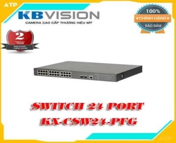 Lắp đặt camera tân phú Switch 24 Port Poe Kbvision KX-CSW24-PFG                                                                                        