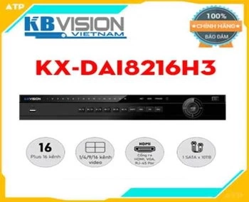 Lắp đặt camera tân phú Đầu ghi hình 16 kênh 5 in 1 KBVISION KX-DAi8216H3