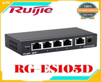 Thiết bị mạng HUB -SWITCH Ruijie RG-ES105D,Switch 5 cổng 10/100 BASE-T RUIJIE RG-ES105D,5-port 10/100Base-T Unmanaged Switch RUIJIE RG-ES105D,Switch Ruijie Reyee RG-ES105D 5-Port unmanaged,Switch 5 cổng 10/100 BASE-T RUIJIE RG-ES105D chính hãng,Switch 5 cổng 10/100 BASE-T RUIJIE RG-ES105D chất lượng 
