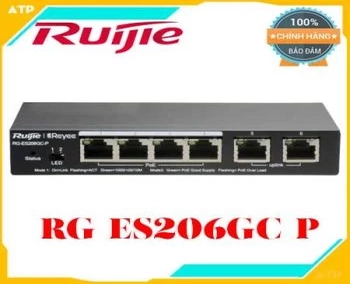 Switch POE 6 cổng RUIJIE REYEE RG-ES206GC-P,Thiết bị chuyển mạch Switch RUIJIE RG-ES206GC-P,Thiết bị chuyển mạch Switch RUIJIE RG-ES206GC-P chính hãng,Thiết bị chuyển mạch Switch RUIJIE RG-ES206GC-P giá rẻ,Thiết bị chuyển mạch Switch RUIJIE RG-ES206GC-P chất lượng 