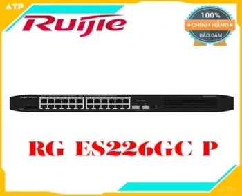 24-port 10/100/1000Base-T PoE Switch RUIJIE RG-ES226GC-P,Switch POE 26 cổng RUIJIE RG-ES226GC-P giá rẻ,RG-ES226GC-P 26-Port Gigabit Smart Cloud Mananged PoE,Thiết bị mạng HUB -SWITCH Ruijie RG-ES226GC-P,Thiết bị mạng HUB -SWITCH Ruijie RG-ES226GC-P chính hãng,Thiết bị mạng HUB -SWITCH Ruijie RG-ES226GC-P giá rẻ
