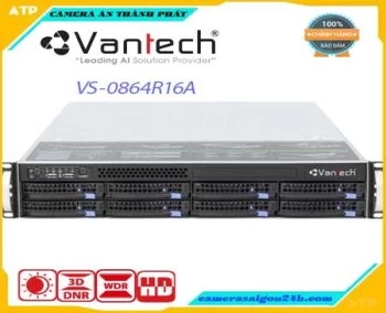 Lắp đặt camera tân phú Server Phân Tích Ghi Hình Thông Minh 64 Kênh Vantech VS-0864R16A                                                                                         