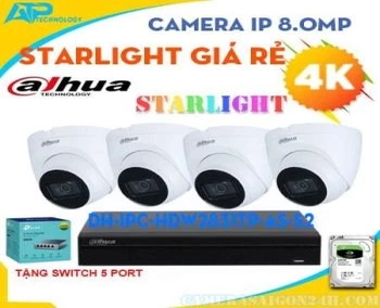Lắp đặt camera tân phú Camera Ip 8.0Mp Starlight Giá Rẻ