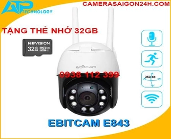 Lắp đặt camera tân phú ED843 Camera Wifi EBITCAM