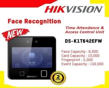 DS-K1T642EFW,Máy chấm công nhận diện khuôn mặt Hikvision DS-K1T642EFW,Hikvision DS-K1T642EFW,lắp đặt thiết bị máy chấm công giá rẻ,bán máy chấm công nhận diện khuôn mặt,phân phối thiết bị chấm công thông minh