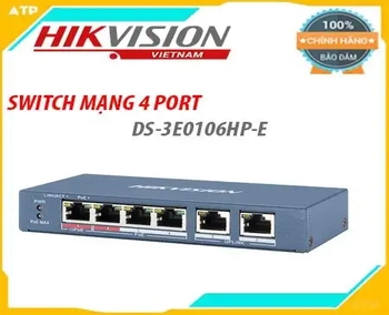 DS-3E0106HP-E, switch hikvision DS-3E0106HP-E, lắp đặt switch giá rẻ, switch giá rẻ, switch poe giá rẻ, switch poe DS-3E0106HP-E, switch hikvision giá rẻ