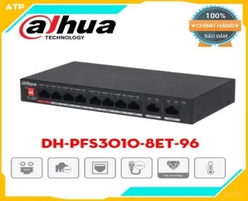 Lắp đặt camera tân phú DH-PFS3010-8ET-96 Switch PoE 8 port