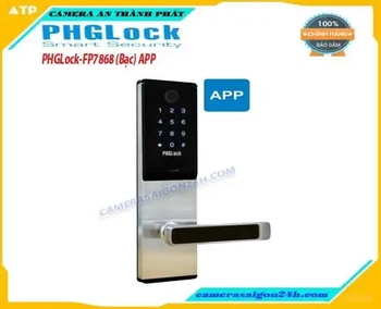 PHGLock FP7868(Bạc) App, Khóa cửa PHGLock FP7868(Bạc) App, FP7868(Bạc) App, khóa cửa vân tay FP7868(Bạc) App, khóa cửa thông minh FP7868(Bạc) App